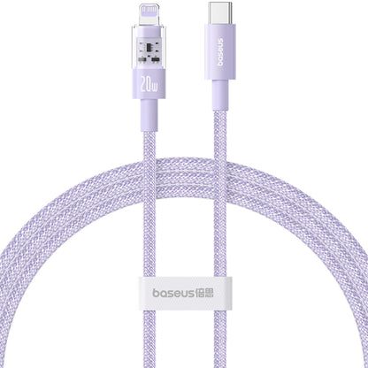 USB-C to Lightning Baseus Gem Data and Charging Cable, 20W, 2m, Purple P10373001511-01