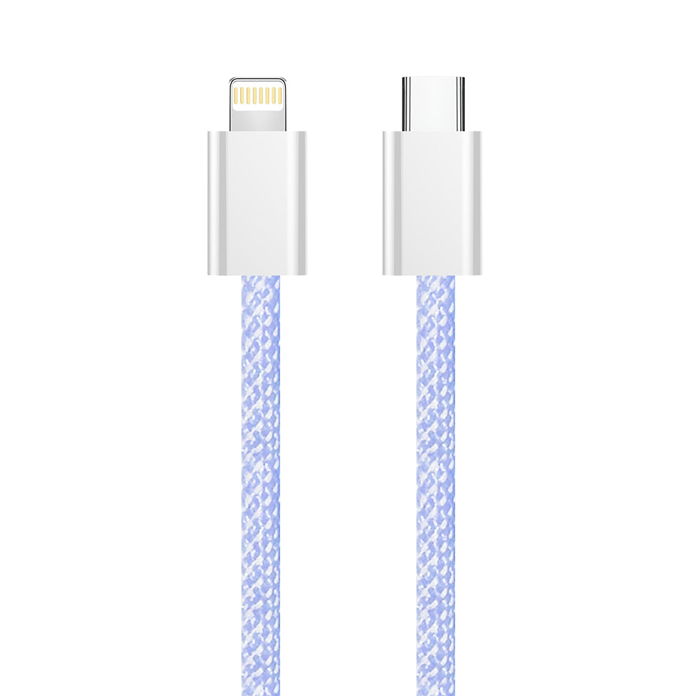 USB-C to Lightning Data and Charging Cable ColorWay CW-CBPDCL061, 27W, 1m, Purple
