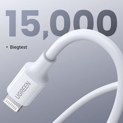 USB-C to Lightning Data and Charging Cable UGREEN US171 (10493), 20W, 1m, White