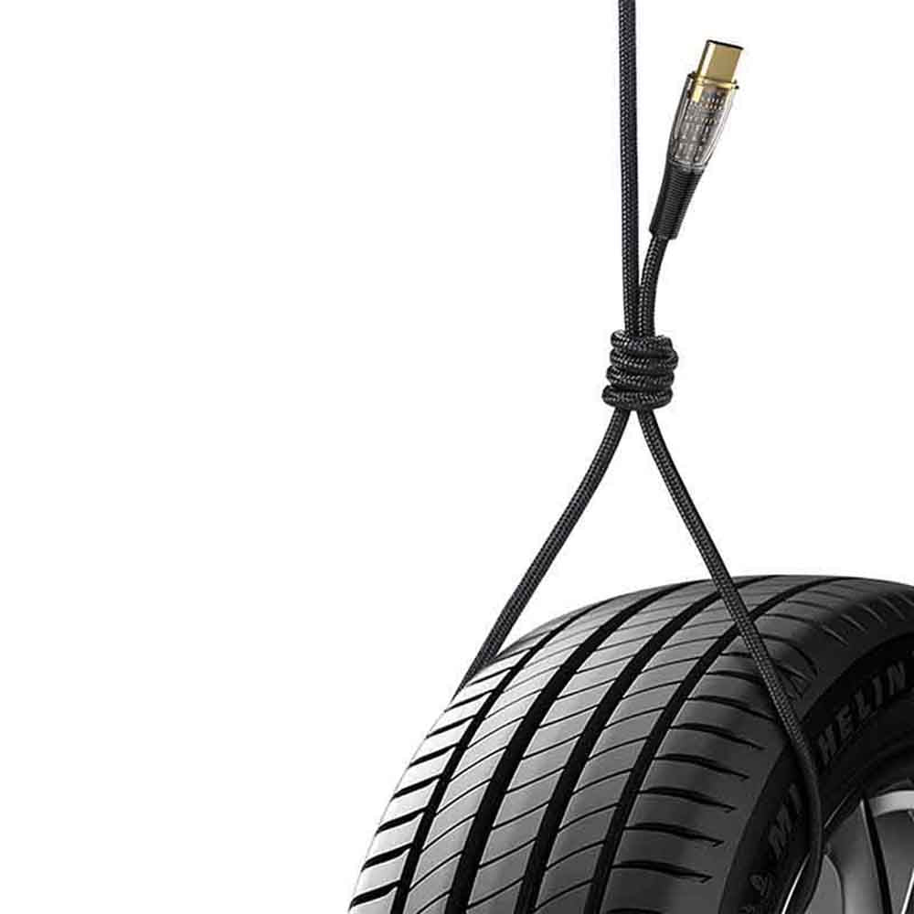 USB-C - Lightning / USB-C Lito LD12 Data and Charging Cable, 60W, 1.2m, Black