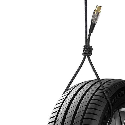 USB-C - Lightning / USB-C Lito LD12 Data and Charging Cable, 60W, 1.2m, Black