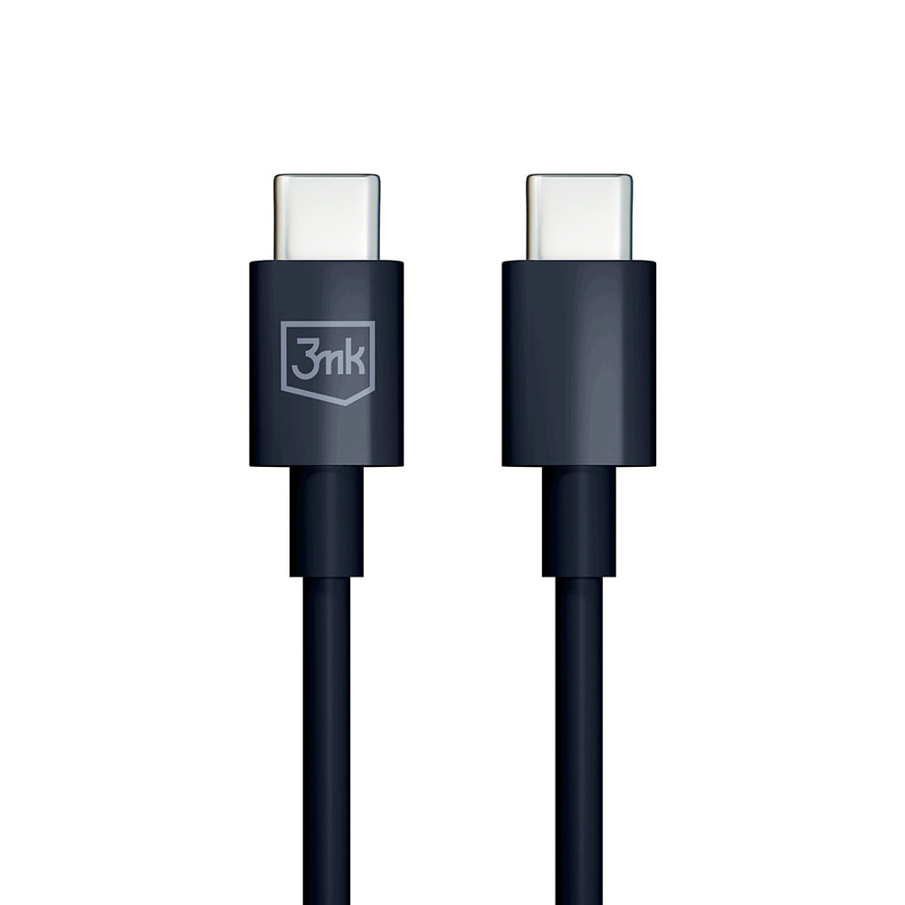USB-C Data and Charging Cable - USB-C 3MK Hyper, 100W, 1.2m, Black