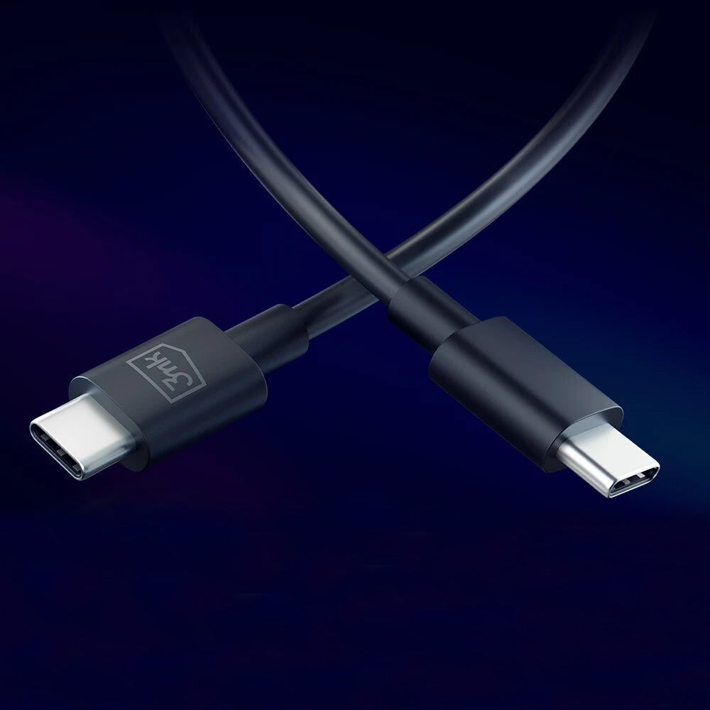 USB-C Data and Charging Cable - USB-C 3MK Hyper, 100W, 1.2m, Black