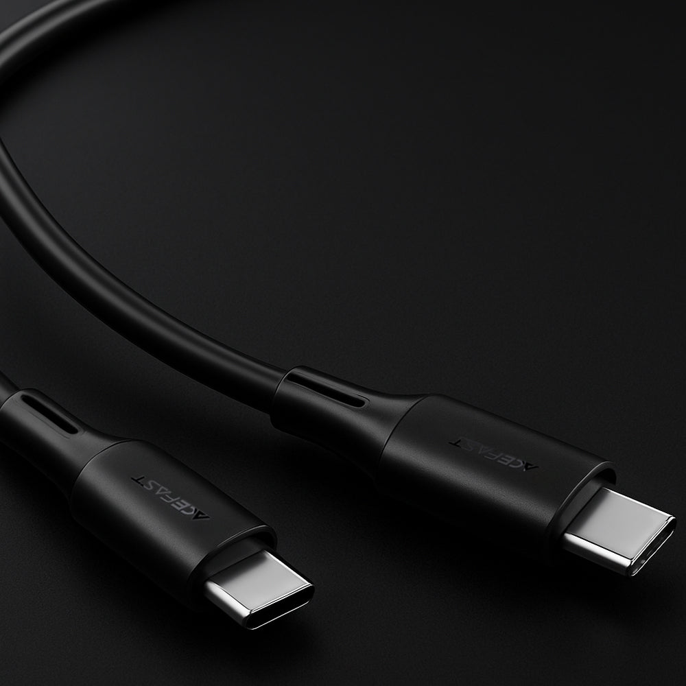 USB-C Data and Charging Cable - USB-C Acefast C17-03, 60W, 1.2m, Black