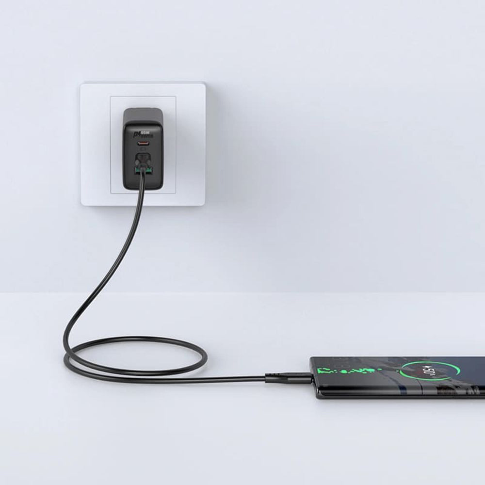 USB-C Data and Charging Cable - USB-C Acefast C3-03, 60W, 1.2m, Black