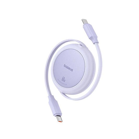 USB-C Data and Charging Cable - USB-C Baseus Free2Pull Mini Retractable, 60W, 1m, Purple P10364500511-01