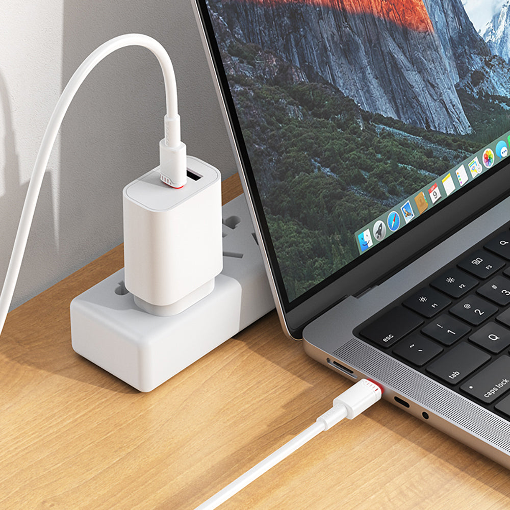 USB-C Data and Charging Cable - USB-C Borofone BX110 Beneficio, 60W, 1m, White