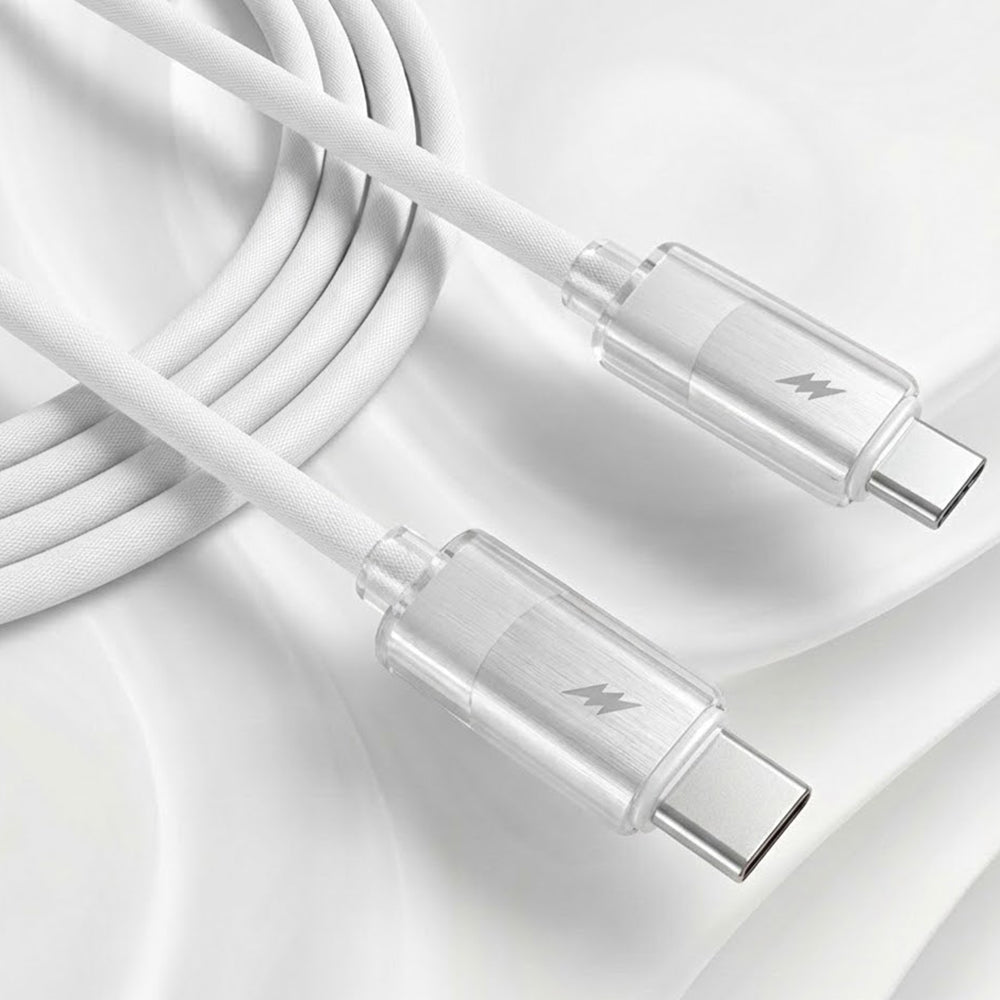 USB-C Data and Charging Cable - USB-C Lito LD07, 60W, 1m, White