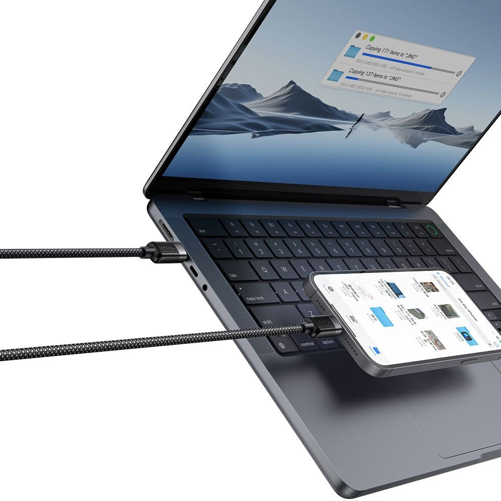 USB-C Data and Charging Cable - USB-C McDodo CA-2000 Self Winding, 60W, 1.2m, Black