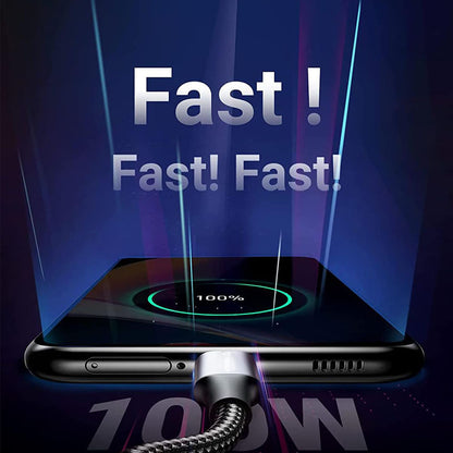 USB-C Data and Charging Cable - USB-C Techsuit PCB018, 100W, 1m, Black