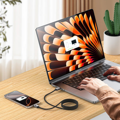 USB-C Data and Charging Cable - USB-C Yesido CA196, 60W, 1.2m, Black