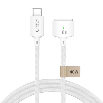 Tech-Protect MMC01 Ultraboost Charging Cable, USB-C - MagSafe 3, 140W, 3m, White