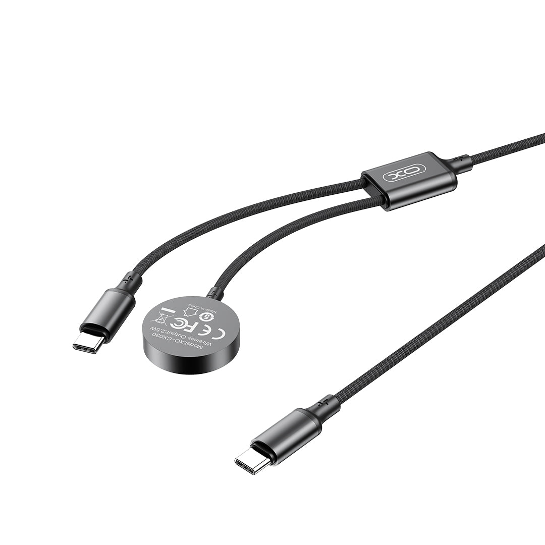 XO Design CX030 Wireless Charger for Apple Watch Series, USB-C, Black