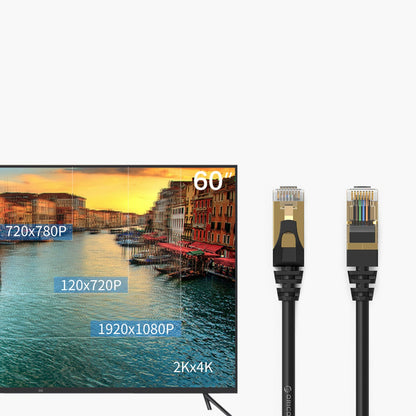 Orico PUG-C7 Network Cable, UTP, Cat7, 10m, Black