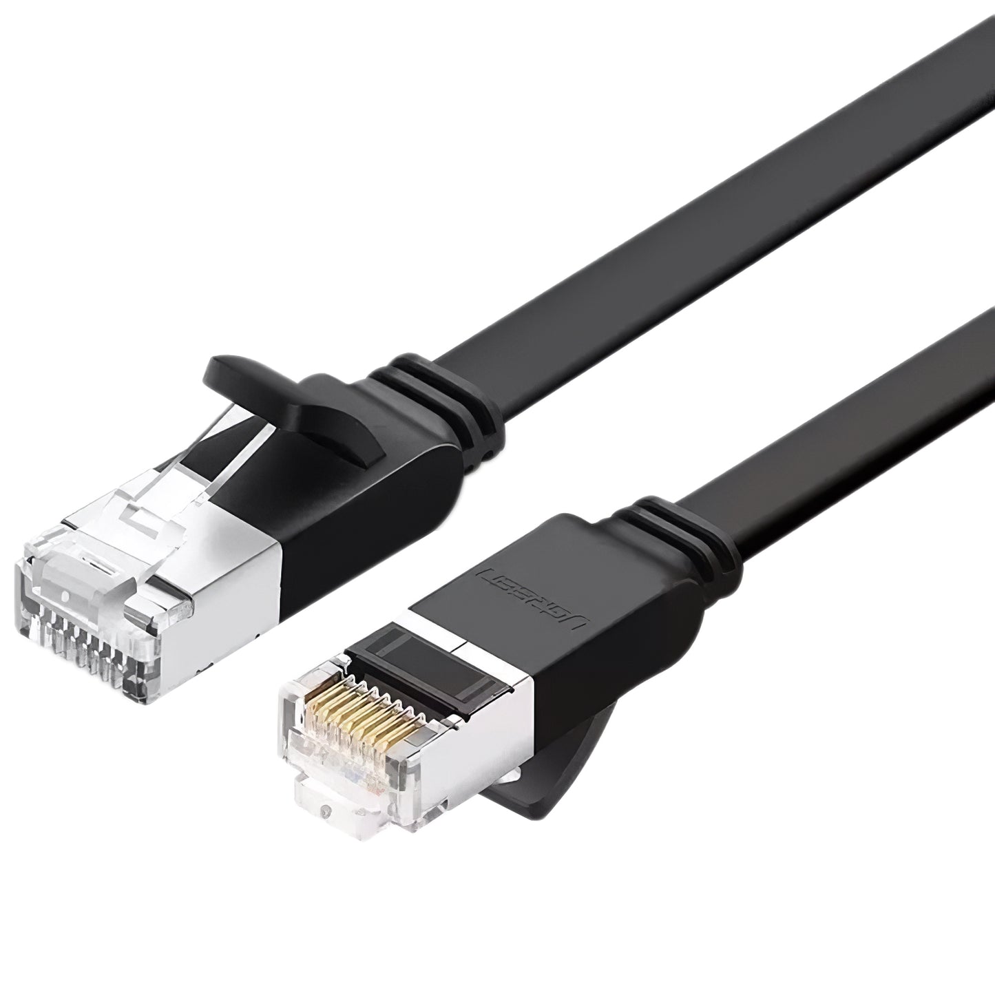 UGREEN Network Cable NW101 Flat, UTP, Cat6, 1m, Black 