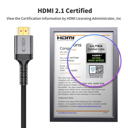 Tech-Protect Ultraboost 2 Video Cable, HDMI - HDMI, 8K, 1m, Black