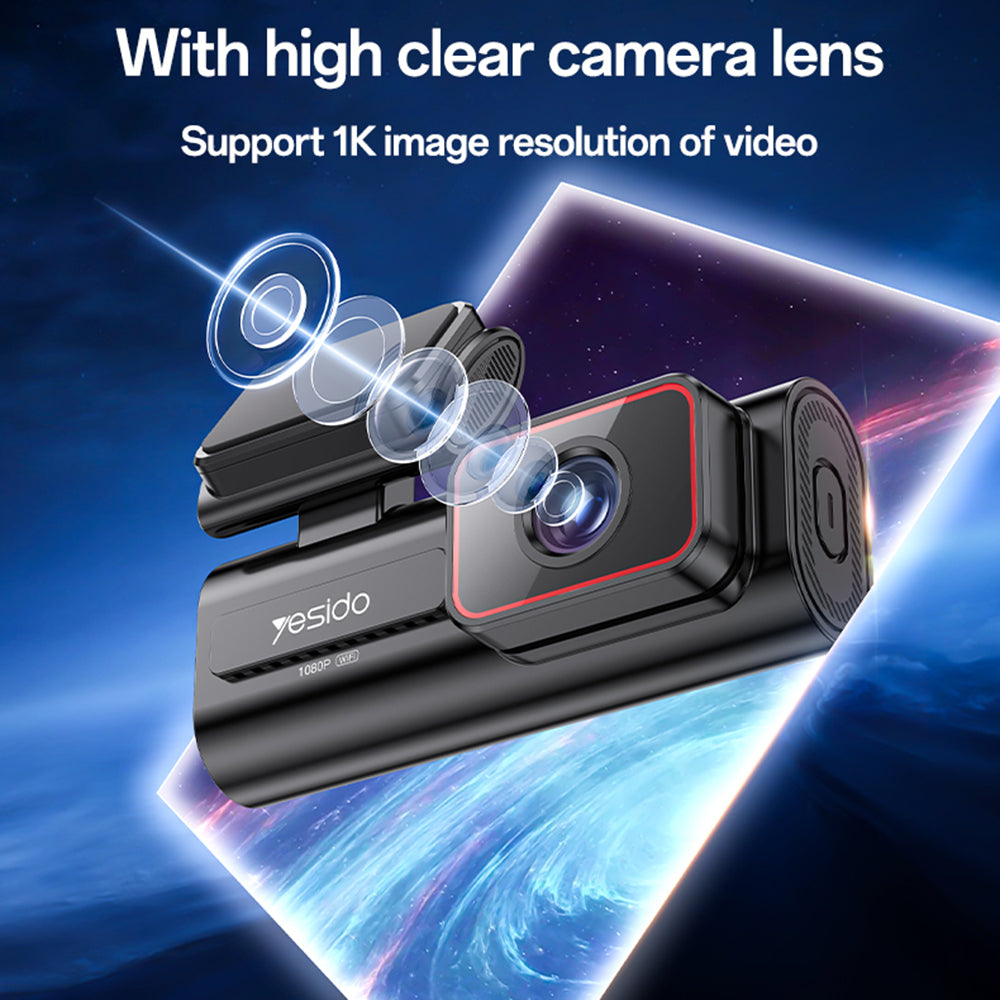 Yesido KM21 Car Camera, 1080P, Wi-Fi, 1.47inch Display