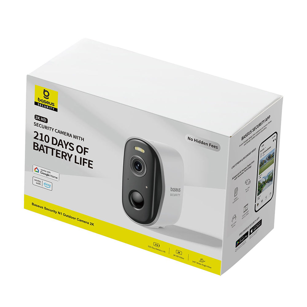 Baseus N1 Surveillance Camera, Wi-Fi, 2K, IP67, Outdoor S0ST002130