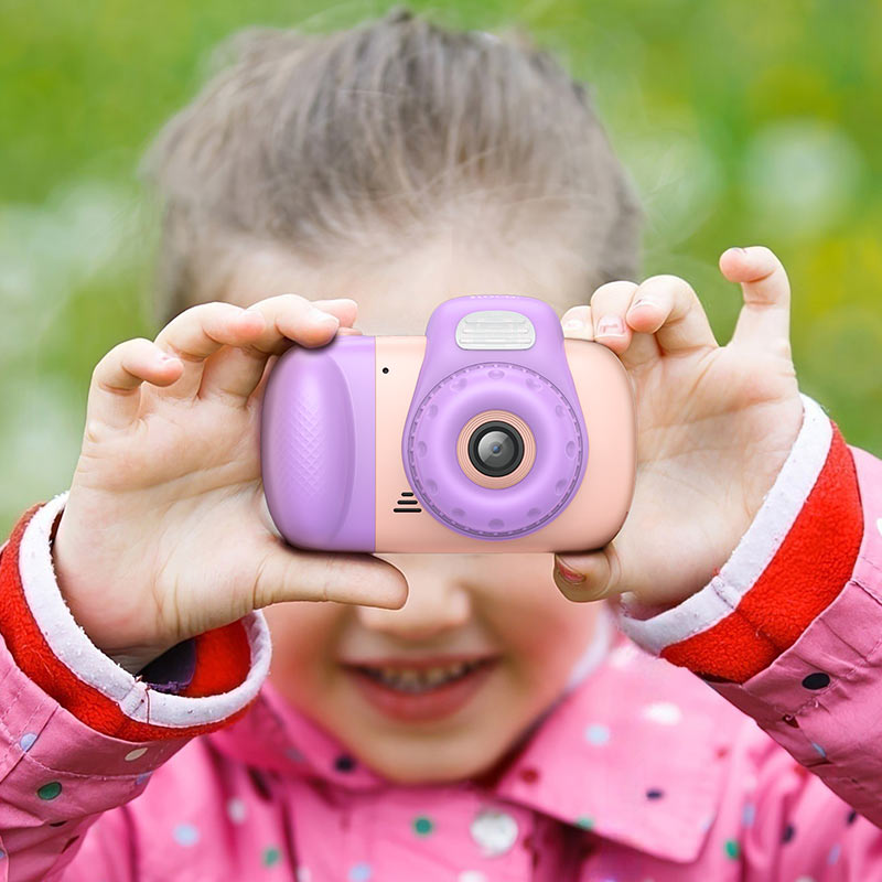 HOCO DV201 Kids Digital Camera, 1080P, 2MP, Pink