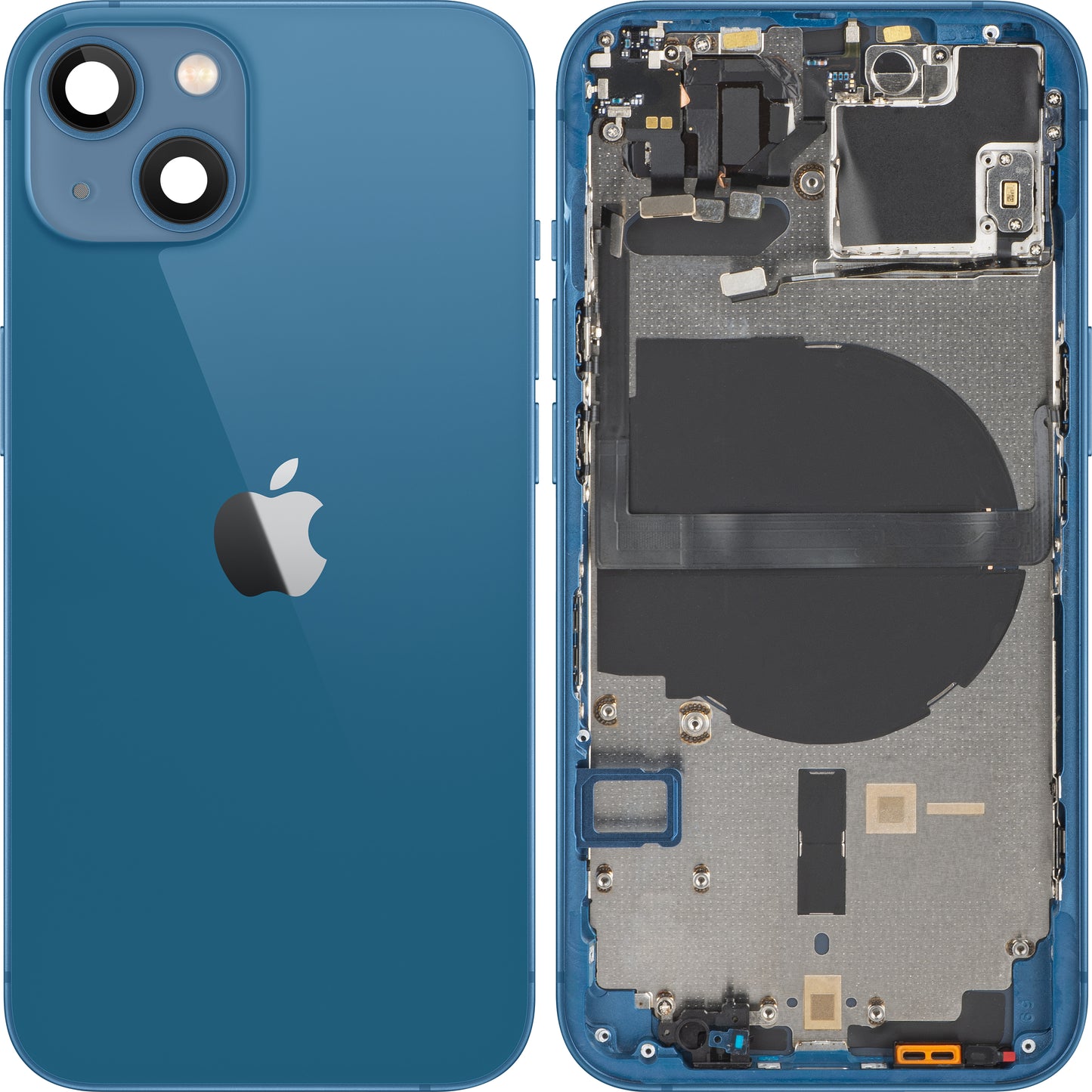 Apple iPhone 13 Battery Cover, With Middle Case, Blue, Swap 