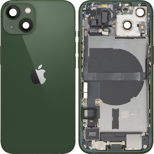 Apple iPhone 13 Battery Cover, With Middle Frame, Full Parts, Green, Swap