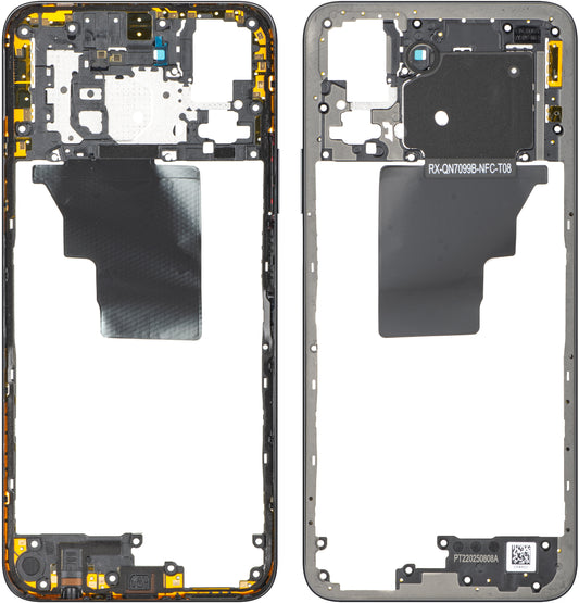 Honor X7c 5G / 200 Smart Middle Case, Black (Midnight Black), Service Pack 9707ABNA