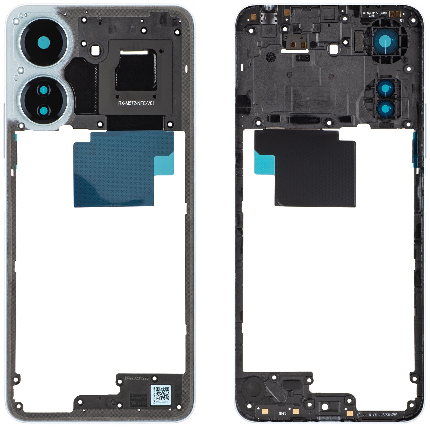 Middle Case Xiaomi Redmi 13C NFC, Blue, Service Pack 560001C3UN00