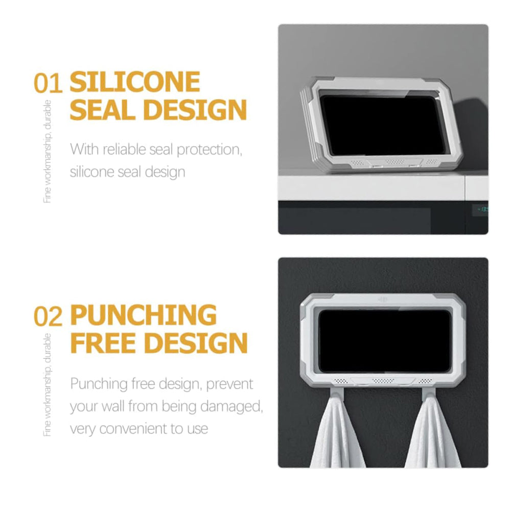 Techsuit LC-888 Wall Case with Touch Membrane for Phone, Waterproof, Grey