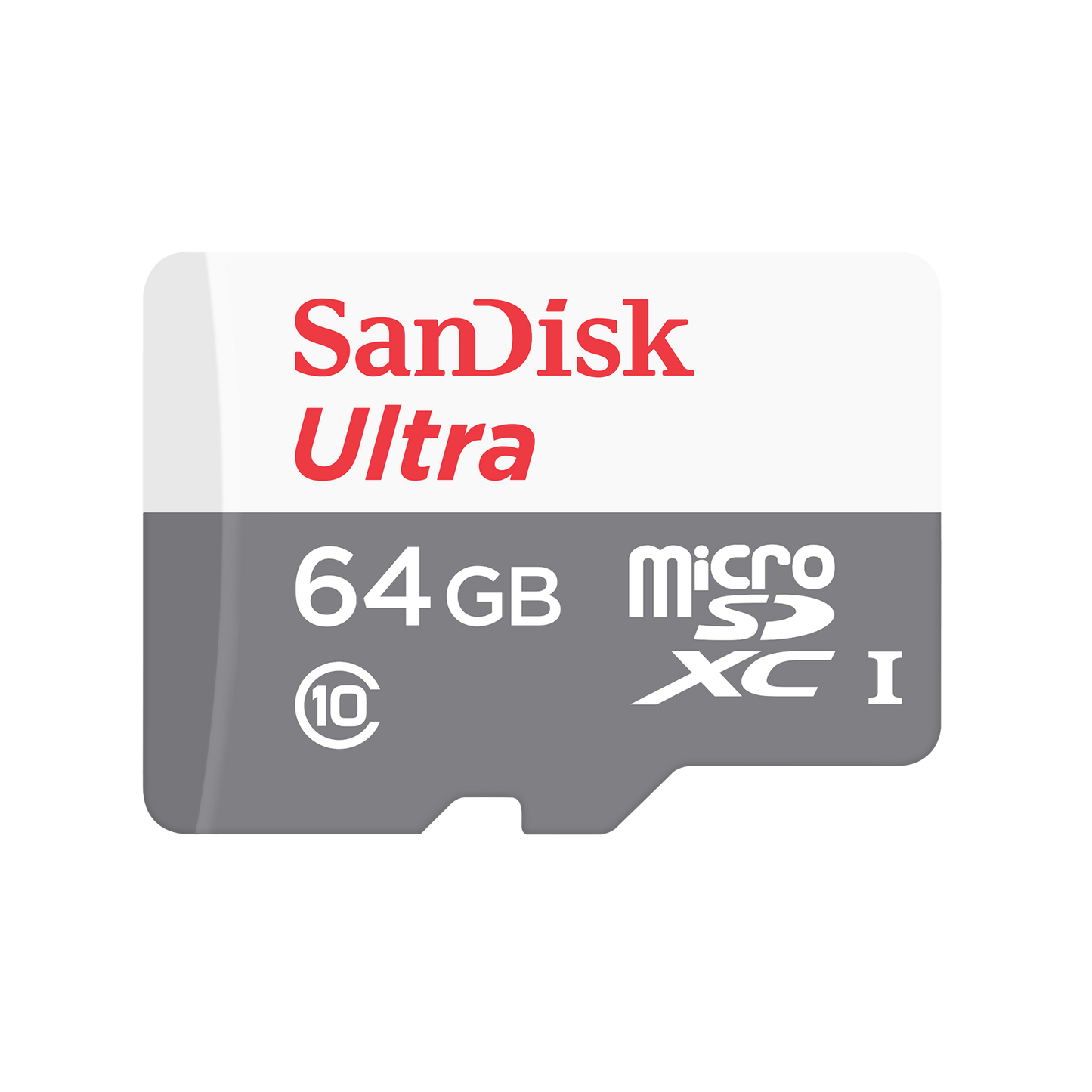 SanDisk Ultra microSDXC Memory Card, 64Gb, Class 10, With Adapter SDSQUNR-064G-GN6TA