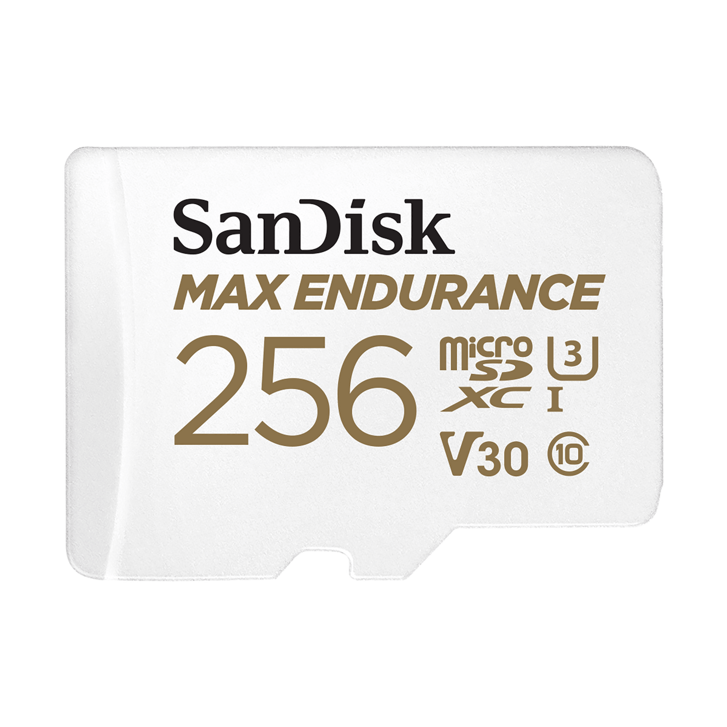 SanDisk MAX Endurance microSDXC Memory Card, 256Gb, Class 10 / UHS-1 U3, With Adapter SDSQQVR-256G-GN6IA