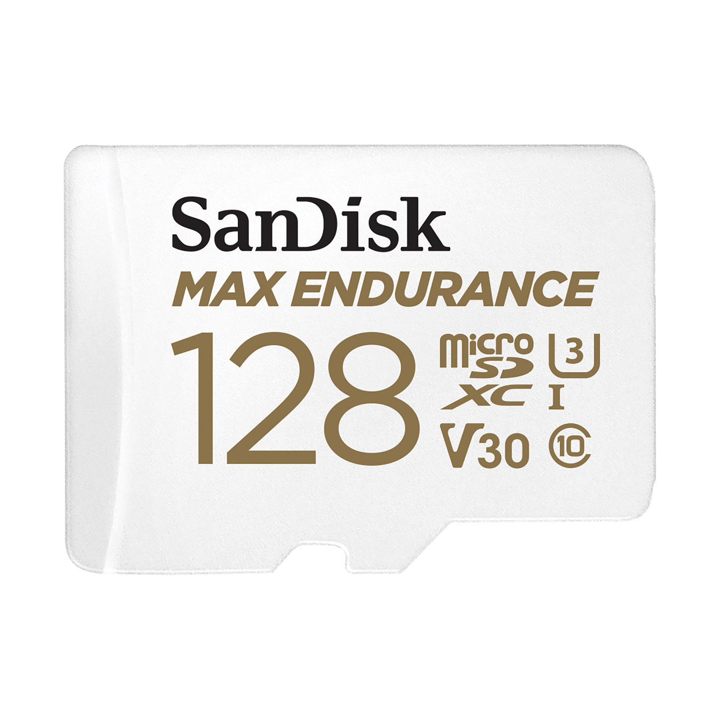 SanDisk MAX Endurance microSDXC Memory Card, 128Gb, Class 10 / UHS-1 U3, With Adapter SDSQQVR-128G-GN6IA