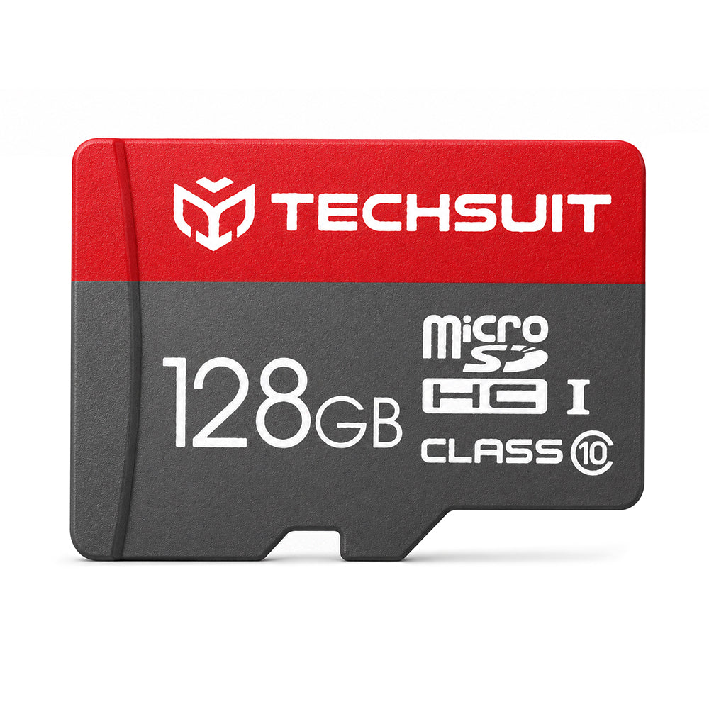 Techsuit THCM26 microSDXC Memory Card, 128GB, Class 10, With Adapter