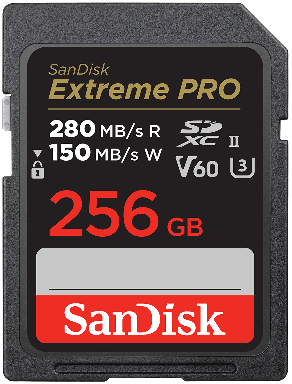 SanDisk Extreme Pro SDXC Memory Card, 256GB, Class 10 / UHS-2 U3 SDSDXEP-256G-GN4IN