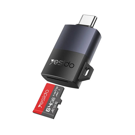 USB Card Reader Yesido GS37, microSD, Black