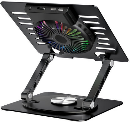 WZK CoolBase Laptop Cooler 10-inch–16-inch, RGB, Black