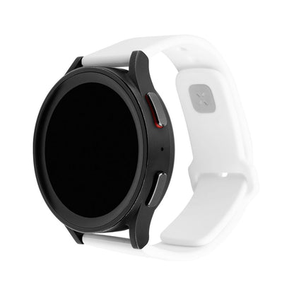 Fixed Silicone Sporty Strap for Huawei Watch / Xiaomi Watch Series, 22mm, White