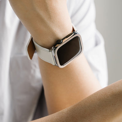 Ringke Leather One Strap for Apple Watch 49mm / 46mm / 45mm / 44mm / 42mm Series, Black