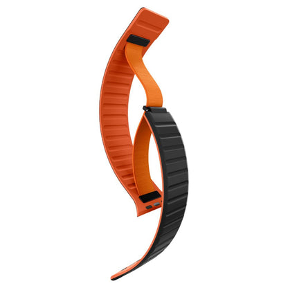 Spigen Athlex Air M Band for Apple Watch 49mm / 46mm / 45mm / 44mm Series, Black Orange AMP11534