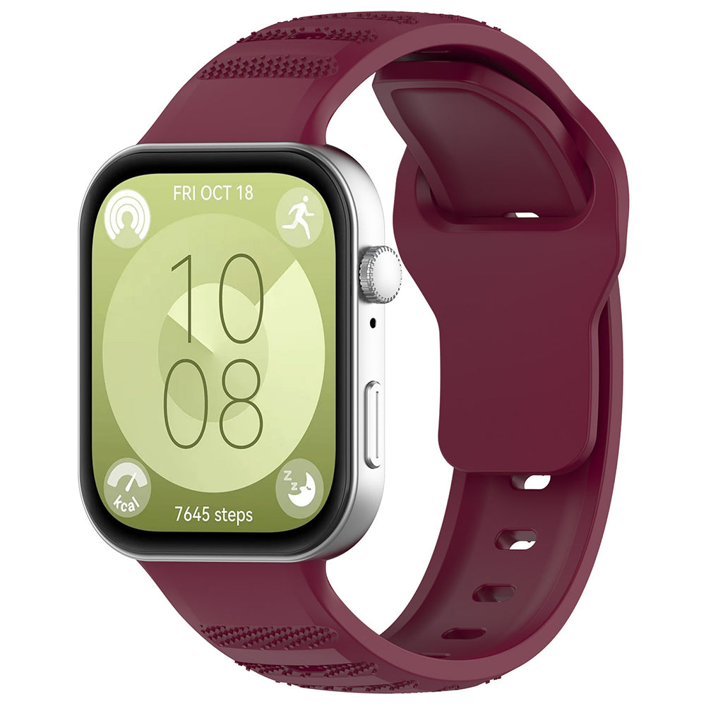 Techsuit W050 Strap for Huawei Watch Fit 5 Pro / Fit 5 / Fit 4 Pro / Fit 4 / Fit 3, Burgundy