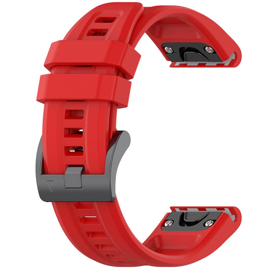 Techsuit W060 Strap for Garmin Watch Fenix Series, 26mm, Red