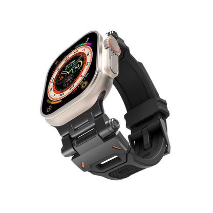Techsuit W064 Band for Apple Watch 49mm / 46mm / 45mm / 44mm / 42mm Series, Black