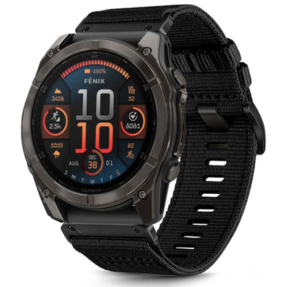 Techsuit W070 Strap for Garmin Watch Fenix / Forerunner / Approach Series, 22mm, Black