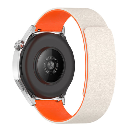 Techsuit W074 Strap for Samsung Galaxy Watch Series, 20mm, Gray Orange