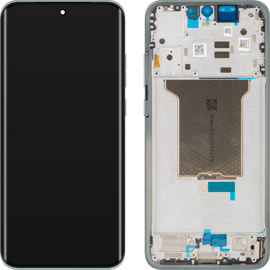 Touchscreen Display Motorola Edge 70 Fusion+ / Edge 70 Fusion, with Frame, Turquoise (Pantone Blue Surf), Service Pack 5D68C32057