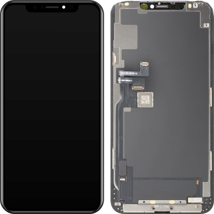 MP Touchscreen Display compatible with Apple iPhone 11 Pro Max, with Frame, OLED FHD IC Movable Version, Black