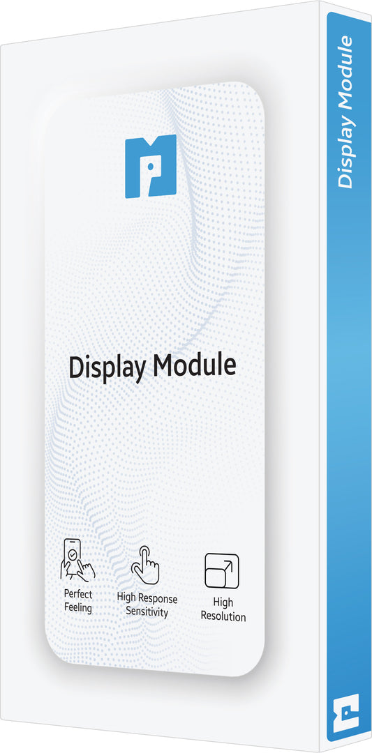 MP Touchscreen Display compatible with Apple iPhone 16, with Frame, Premium Soft OLED FHD Diagnostic Version, Black