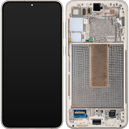 Samsung Galaxy S23+ S916 Touchscreen Display with Frame, White (Cream), Service Pack GH82-30476B