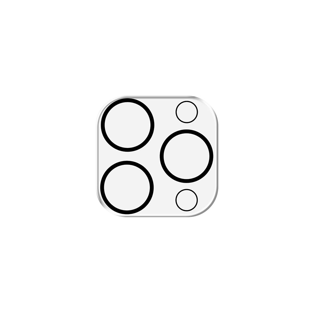 Back Camera Protection Film 3MK Pro Full Cover for Apple iPhone 17, Tempered Glass, Black