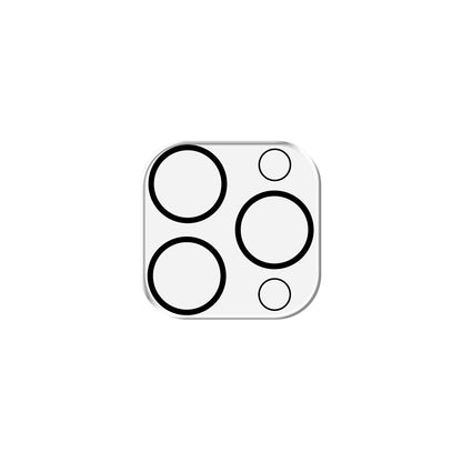 Back Camera Protection Film 3MK Pro Full Cover for Apple iPhone 17, Tempered Glass, Black