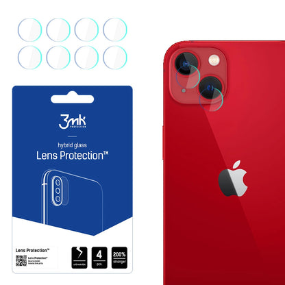 3MK Protection Rear Camera Protective Film for Apple iPhone 13, Flexible Glass, Set of 4 Pieces, Transparent
